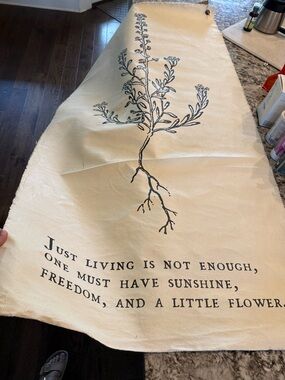 Sugarboo & Co. hand painted Botanical Quote Canvas wall art